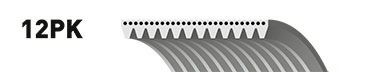 Поликлиновой ремінь GATES 12PK717