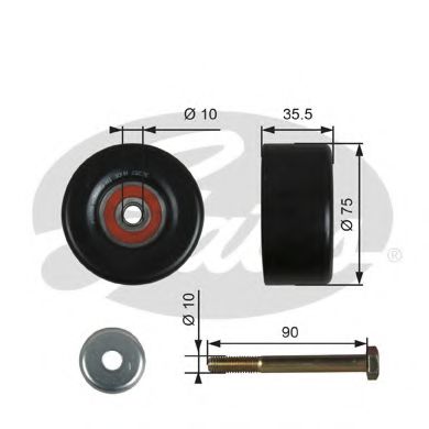 Направляющий / паразитный ролик поликлинового ремня GATES T36357