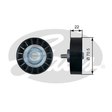 Направляющий / паразитный ролик поликлинового ремня GATES T36607 DriveAlign®