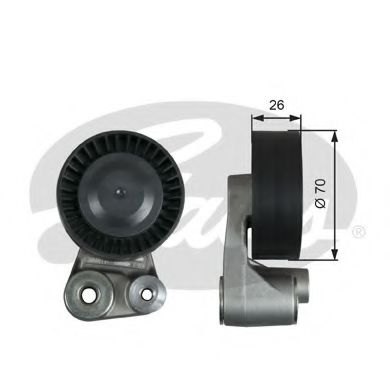 Натяжной ролик поликлинового ремня GATES T39347