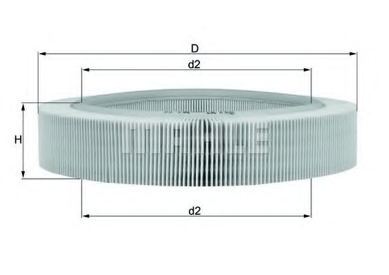 Воздушный фильтр KNECHT LX 262