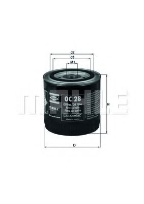 Масляный фильтр KNECHT OC 28