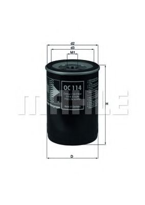 Масляный фильтр KNECHT OC 114