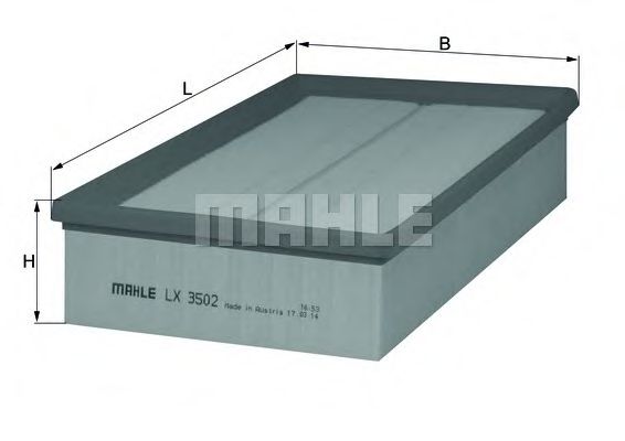 Воздушный фильтр KNECHT LX 3502