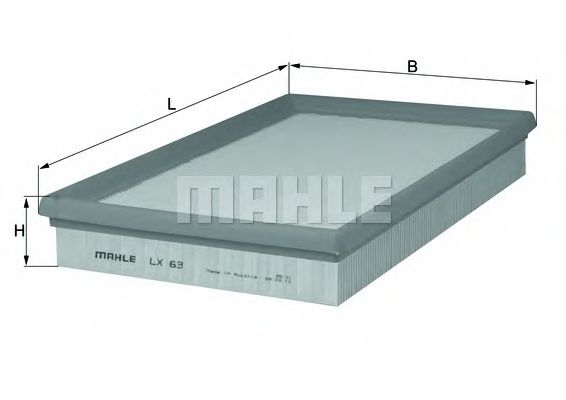 Воздушный фильтр KNECHT LX 63