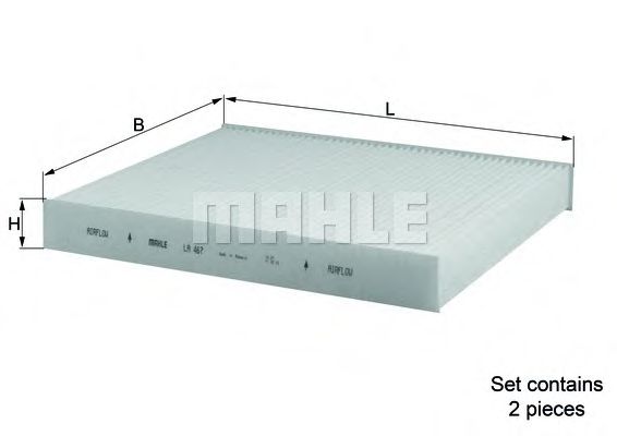 Фильтр салона KNECHT LA 467/S