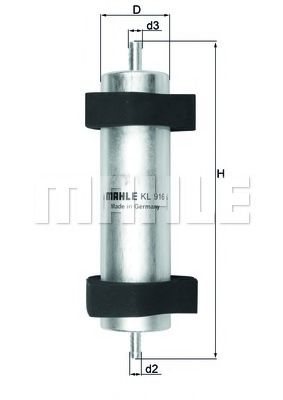 Топливный фильтр KNECHT KL 916