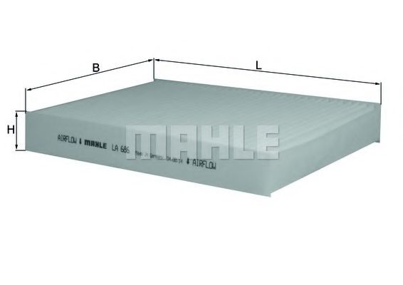 Фильтр салона KNECHT LA 686