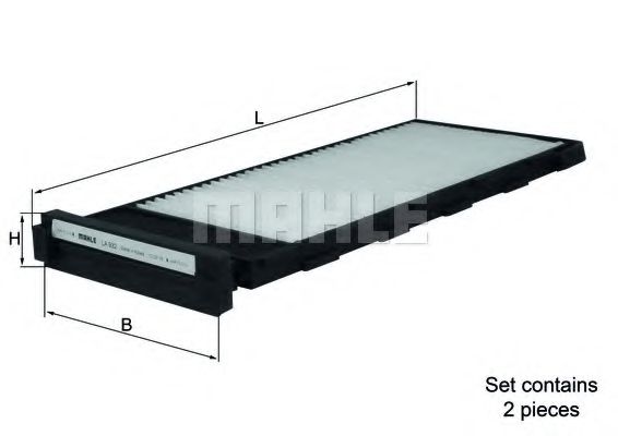 Фильтр салона KNECHT LA 932/S