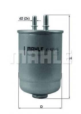 Топливный фильтр KNECHT KL 485/16D