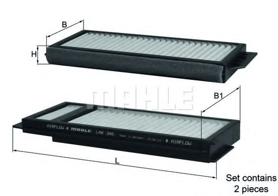Фильтр салона KNECHT LAK 346/S