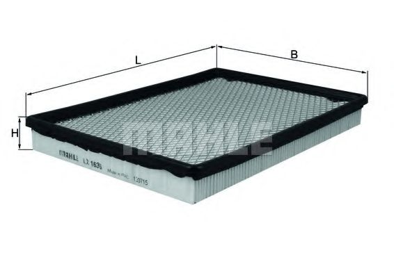 Воздушный фильтр KNECHT LX 1636