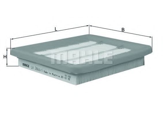 Воздушный фильтр KNECHT LX 2868/1