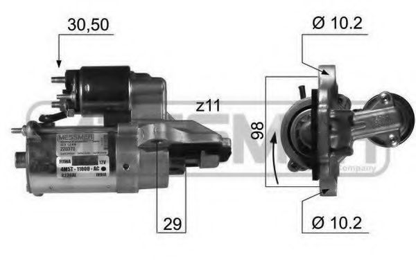 Стартер MESSMER 220370