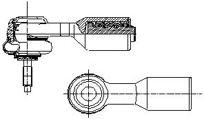 Наконечник рулевой тяги LEMFORDER 14543 03