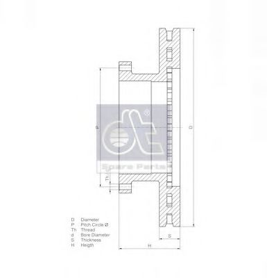 Тормозной диск DT 3.62056