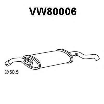 Глушитель VENEPORTE VW80006