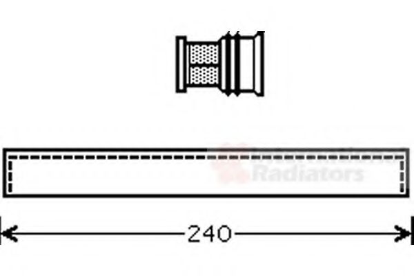 Осушитель кондиционера VAN WEZEL 5200D096
