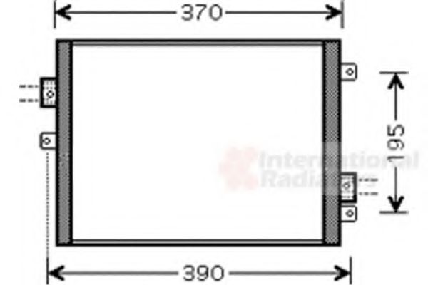Радіатор кондиціонера VAN WEZEL 74005052 - Фото 1