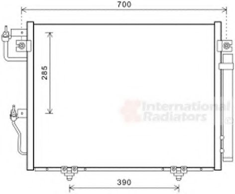 Радиатор кондиционера VAN WEZEL 32005231