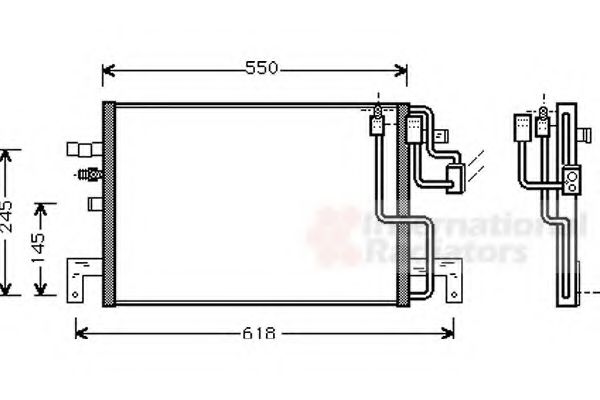 Радіатор кондиціонера VAN WEZEL 47005048