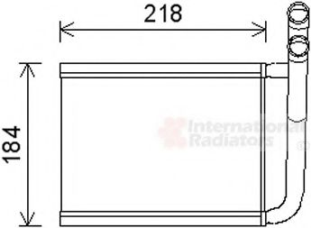 Радиатор отопителя VAN WEZEL 83006166