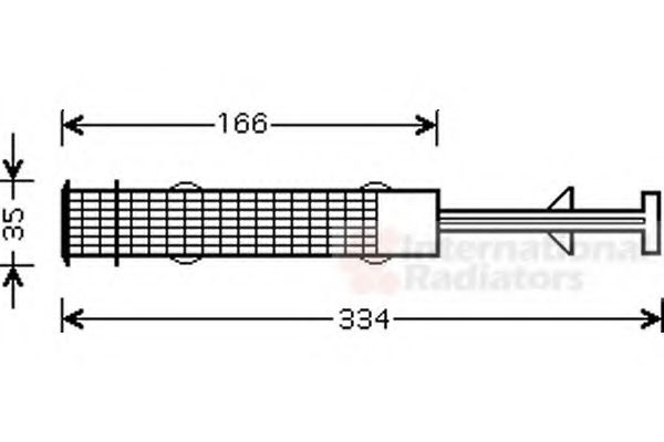 Осушитель кондиционера VAN WEZEL 0600D279