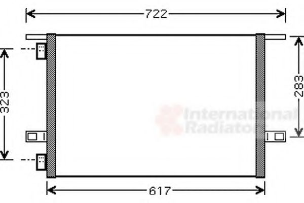 Радіатор кондиціонера VAN WEZEL 43005304