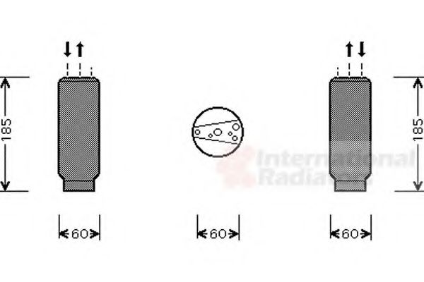 Осушитель кондиционера VAN WEZEL 5300D005