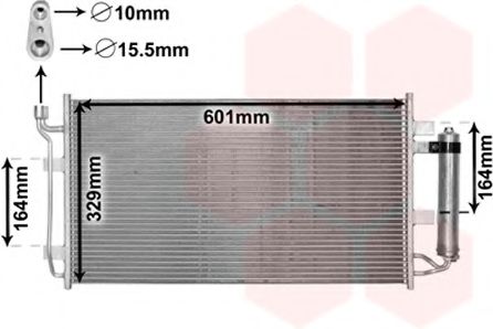 Радиатор кондиционера VAN WEZEL 33005387