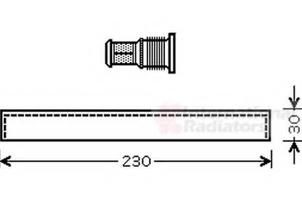 Осушитель кондиционера VAN WEZEL 1100D061