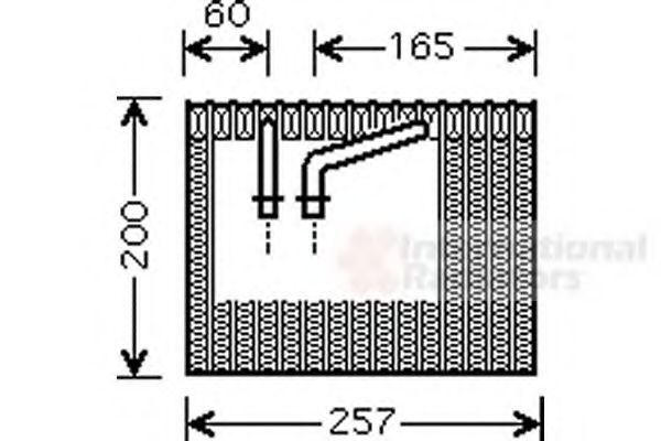 Випарник кондиціонера VAN WEZEL 1700V339
