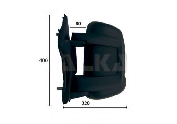 Зеркало заднего вида ALKAR 9203922