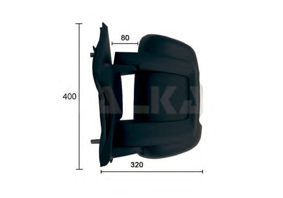 Зеркало заднего вида ALKAR 9252922
