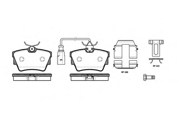 Тормозные колодки WOKING P4913.12