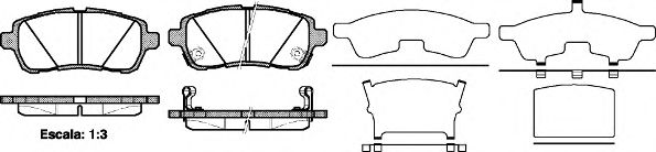 Тормозные колодки WOKING P13813.02