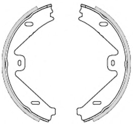 Тормозные колодки ручника WOKING Z4754.00