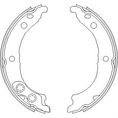 Тормозные колодки ручника WOKING Z4728.00