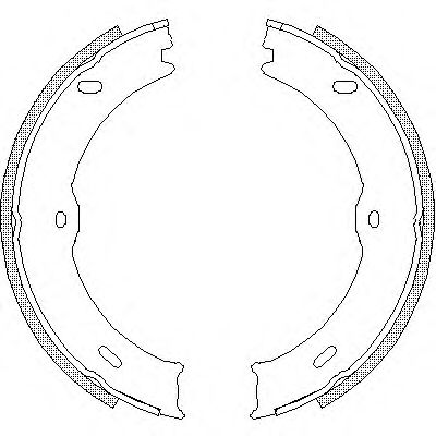Тормозные колодки ручника WOKING Z4746.00