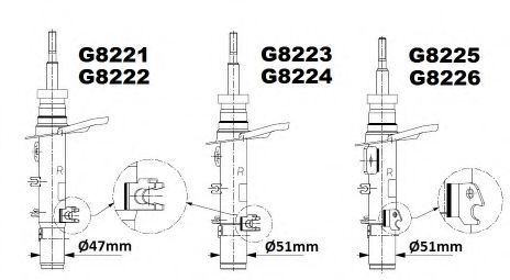 Амортизатор MONROE G8224 MONROE ORIGINAL (Gas Technology) - Фото 1