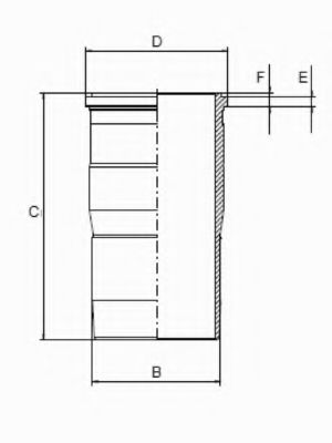 Гильза цилиндра GOETZE ENGINE 14-451190-00