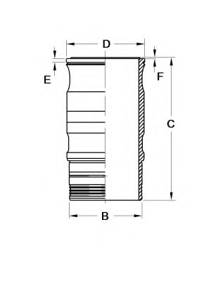 Гильза цилиндра GOETZE ENGINE 15-570060-00