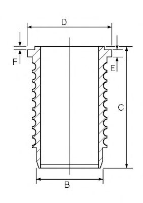 Гильза цилиндра GOETZE ENGINE 15-679320-00