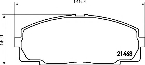 Тормозные колодки TEXTAR 2146801