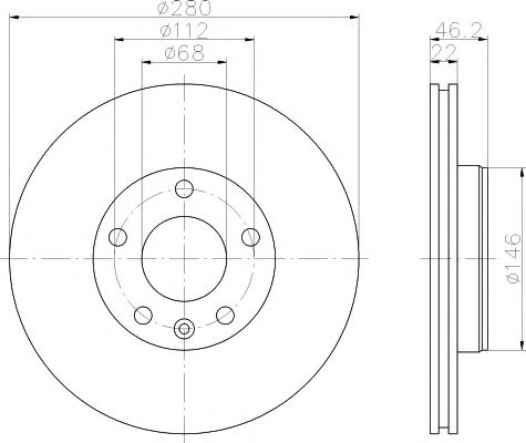 Тормозной диск TEXTAR 92083505 PRO+