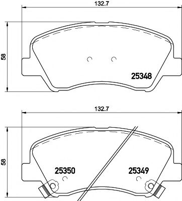 Тормозные колодки TEXTAR 2534801