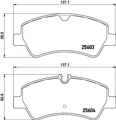 Тормозные колодки TEXTAR 2560301