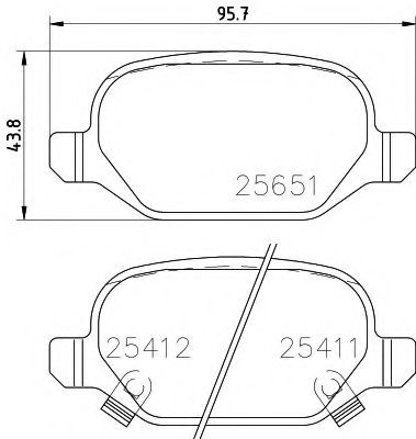 Тормозные колодки TEXTAR 2541001