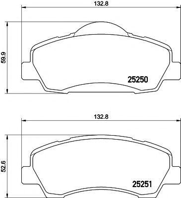 Тормозные колодки TEXTAR 2525001