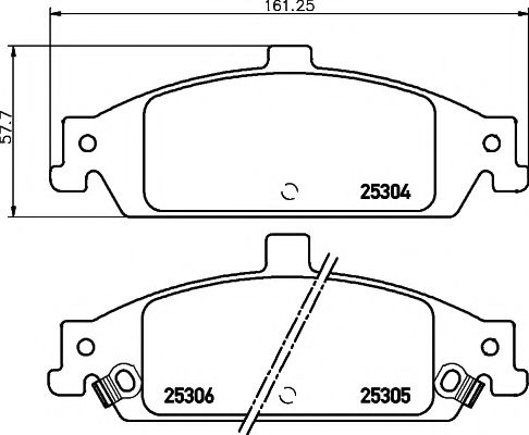 Тормозные колодки TEXTAR 2530401
